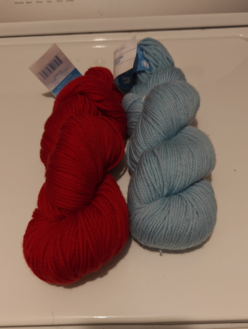 Red & Light Blue Comfort Yarn Bundle